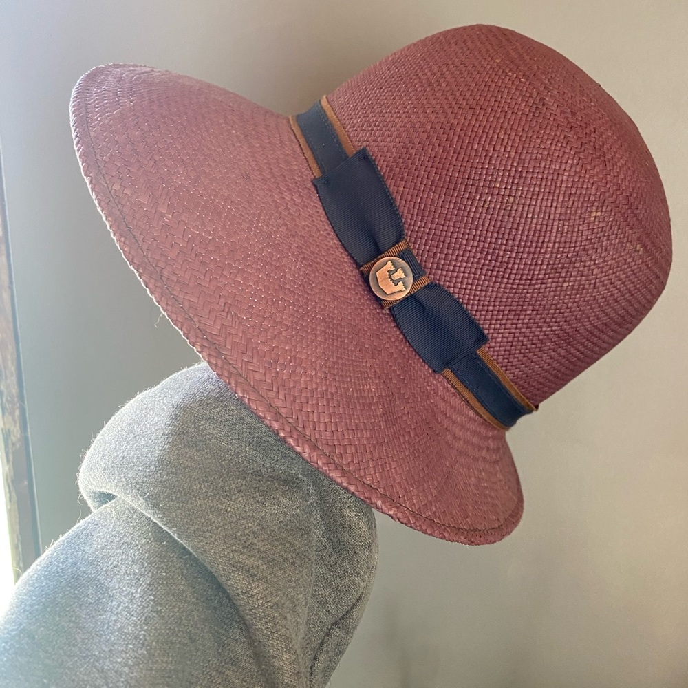 Goorin Bros Purple Asymmetrical Wide-Brimmed Hat